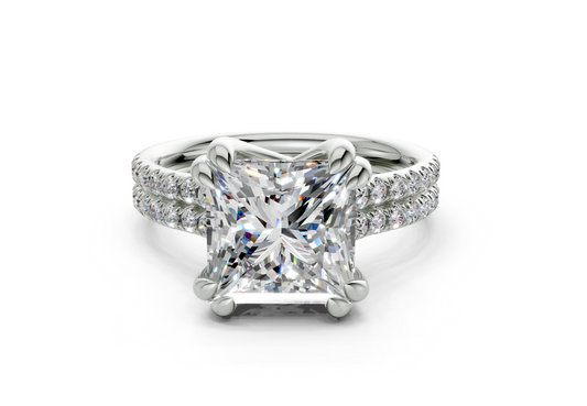 Twin Princess Engagment Ring