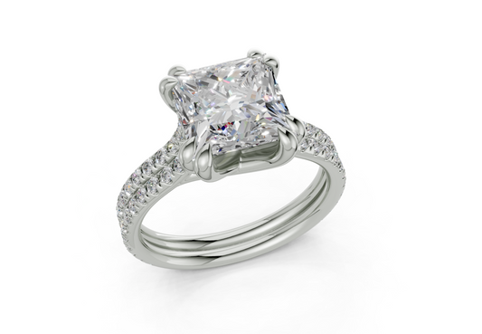 Twin Princess Engagment Ring