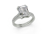 Twin Radiant Engagement Ring