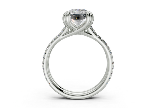 Twin Radiant Engagement Ring