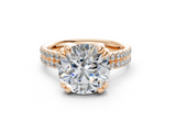 Twin Round Engagement Ring