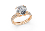 Twin Round Engagment Ring