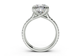 Twin Square Cushion Engagement Ring