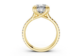 Twin Square Cushion Engagment Ring