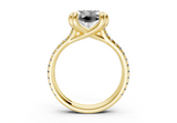 Twin Square Radiant Engagement Ring