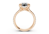 Twin Square Radiant Engagement Ring