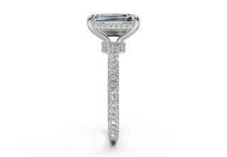 Acacia Pave 2.2mm Enagaement Ring