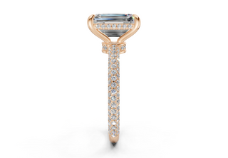 Acacia Pave 2.2mm Enagaement Ring