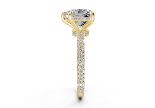Acacia Pave 2.2mm Enagaement Ring