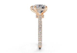 Acacia Pave 2.2mm Enagaement Ring