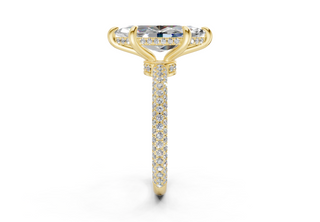 Acacia Pave 2.2mm Enagaement Ring