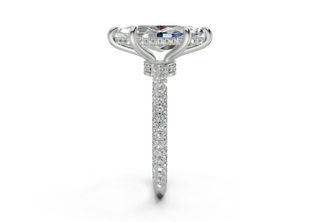 Acacia Pave 2.2mm Enagaement Ring