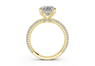 Acacia Pave 2.2mm Enagaement Ring