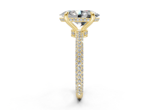 Acacia Pave 2.2mm Enagaement Ring