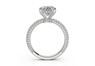 Acacia Pave 2.2mm Enagaement Ring