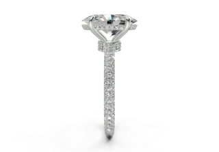 Acacia Pave 2.2mm Enagaement Ring