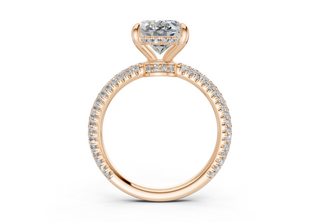 Acacia Pave 2.2mm Enagaement Ring