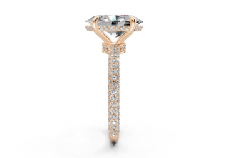 Acacia Pave 2.2mm Enagaement Ring