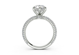 Acacia Pave 2.2mm Enagaement Ring