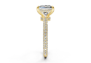 Acacia Pave 2.2mm Enagaement Ring