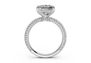 Acacia Pave 2.2mm Enagaement Ring