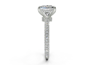 Acacia Pave 2.2mm Enagaement Ring