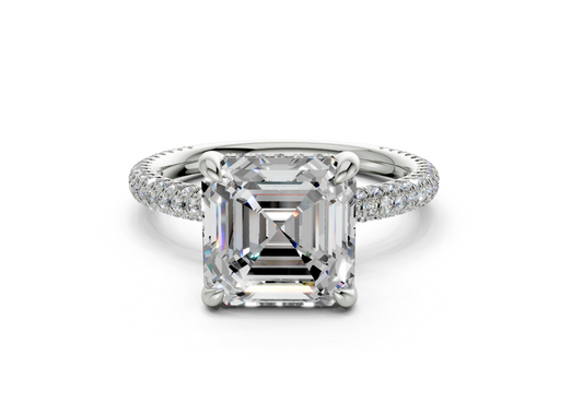 Acacia Asscher Engagement Ring