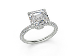 Acacia Asscher Engagement Ring