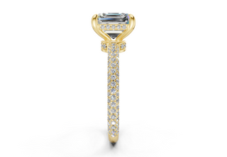 Acacia Pave 2.2mm Enagaement Ring