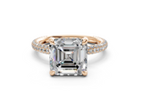 Acacia Asscher Engagement Ring