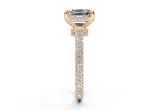 Acacia Pave 2.2mm Enagaement Ring