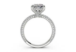 Acacia Pave 2.2mm Enagaement Ring