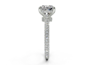 Acacia Pave 2.2mm Enagaement Ring