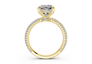 Acacia Pave 2.2mm Enagaement Ring