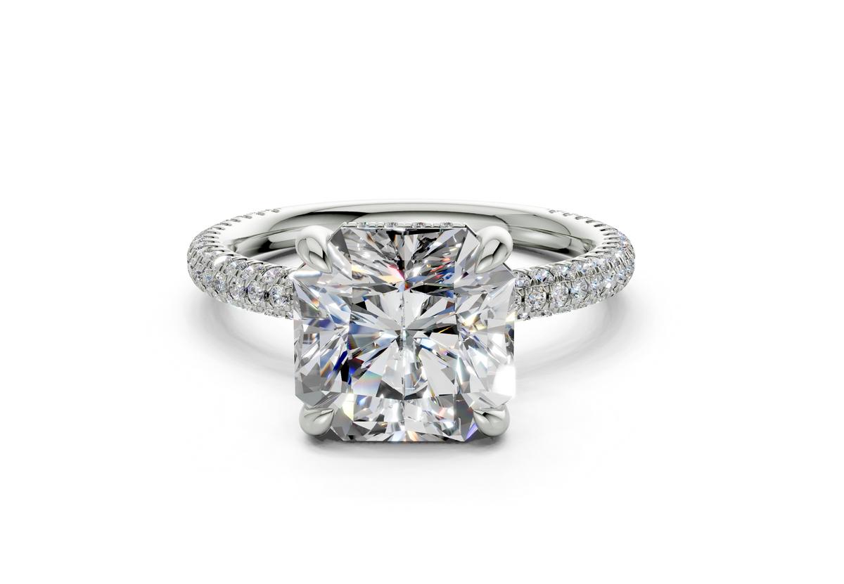 Acacia Square Radiant Engagement Ring