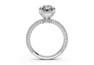 Acacia Pave 2.2mm Enagaement Ring