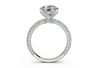 Acacia Pave 2.2mm Enagaement Ring