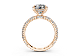 Acacia Pave 2.2mm Enagaement Ring