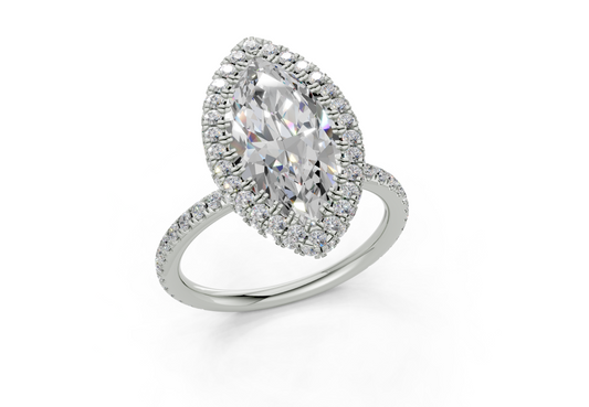 Anemone Marquise Engagement Ring