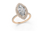 Anemone Marquise Engagement Ring