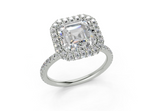 Anemone Asscher Engagement Ring