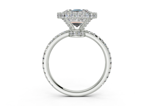 Anemone Asscher Engagement Ring