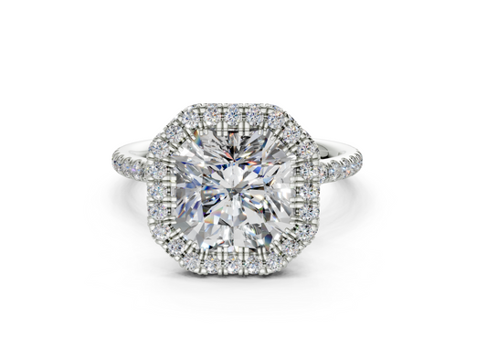 Anemone Square Radiant Engagement Ring