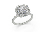 Anemone Square Radiant Engagement Ring