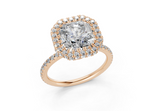 Anemone Square Radiant Engagement Ring