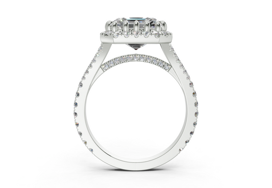 Bluebell Asscher Engagement Ring