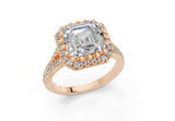 Bluebell Asscher Engagement Ring