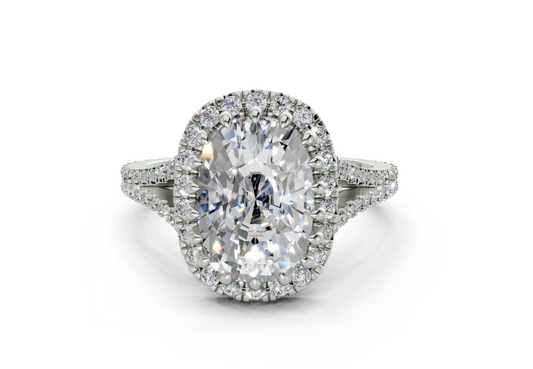 Bluebell Elongated Cushion Engagement Ring