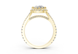 Bluebell Elongated Cushion Engagement Ring