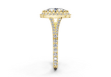 Bluebell Elongated Cushion Engagement Ring